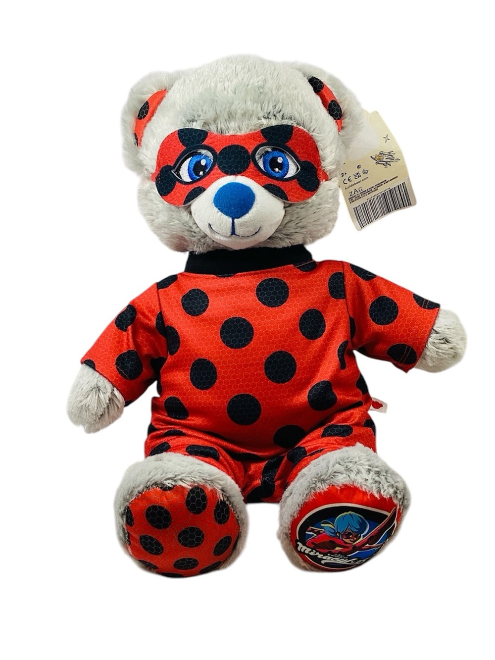 🐷 Build-A-Bear Workshop Miraculous Ladybug Bear Ladybug Bear Plush NWT